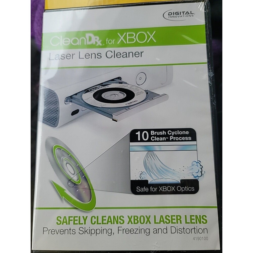 CleanDrx Laser Lens Cleaner 4190100 Microsoft X-Box Very Good Condition W/ Case